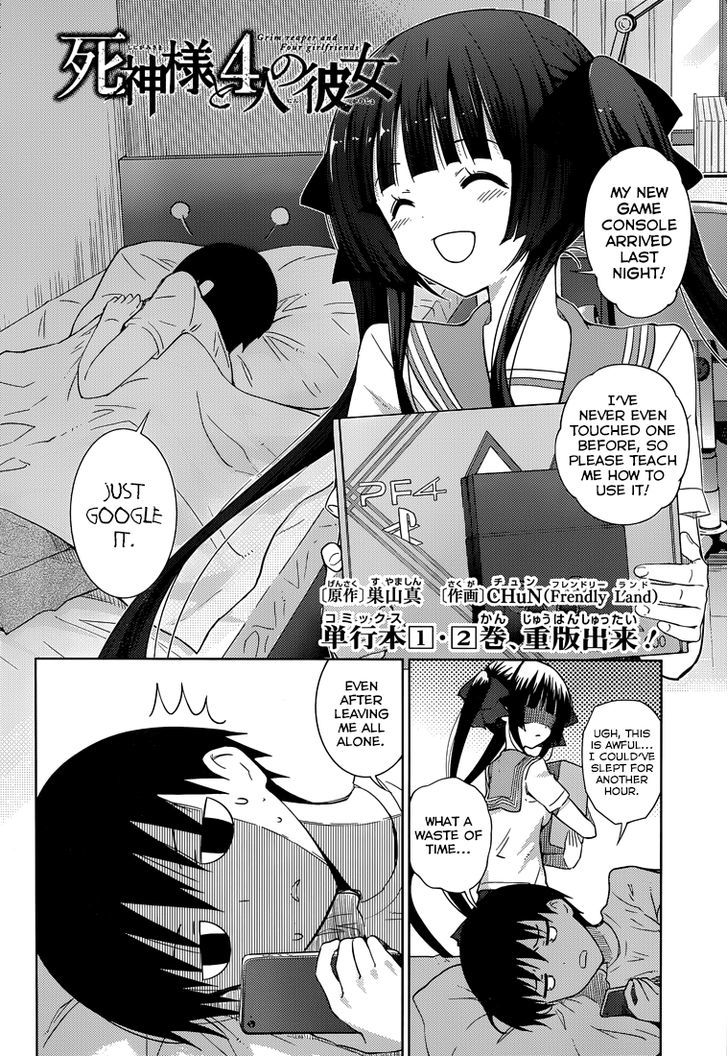 Shinigami-sama to 4-nin no Kanojo Chapter 13 page 2 - Chapter 13 : Popularity 13. â€œA Mounted Wake-Up Call Wonâ€™t Do Anything To Meâ€