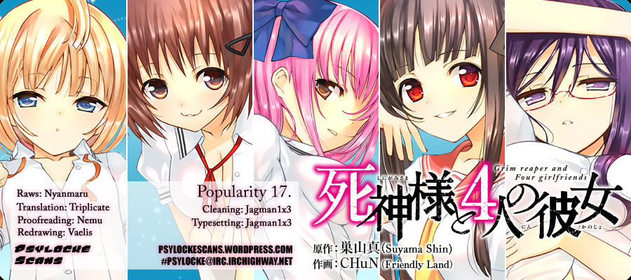 Shinigami-sama to 4-nin no Kanojo Chapter 17 page 20 - Chapter 17 : Popularity 17. “Even I'd Blush When It Comes To Kissing.”