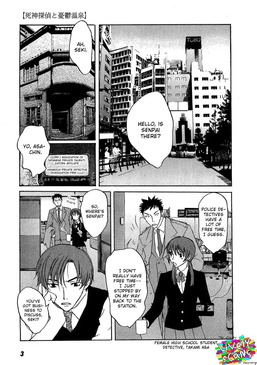 Shinigami Tantei to Yuuutsu Onsen Chapter 1 page 7 - Chapter 1: Shinigami Detective And The Melancholic Onsen