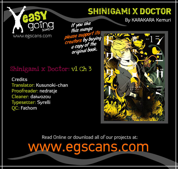 Shinigami x Doctor Chapter 3 page 1 - Chapter 3: The Boy Who Cried Wolf, Part 2