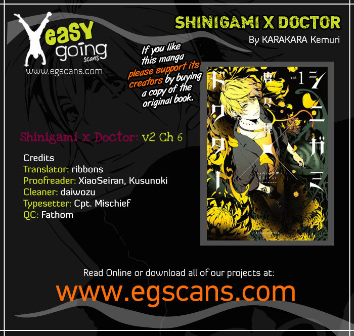 Shinigami x Doctor Chapter 6 page 1 - Chapter 6: Unknown