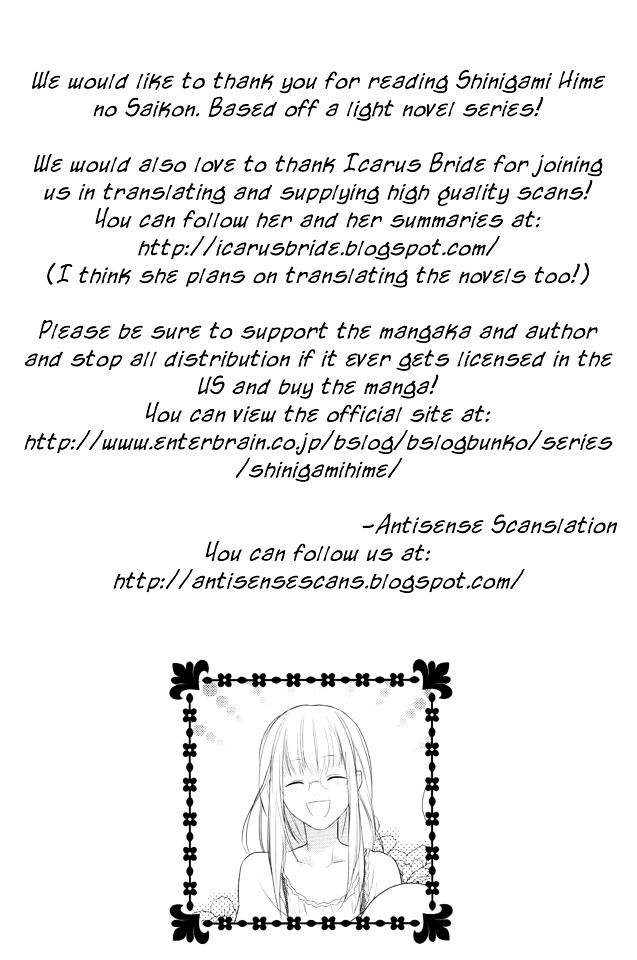 Shinigamihime no Saikon Chapter 2 page 1 - Chapter 2