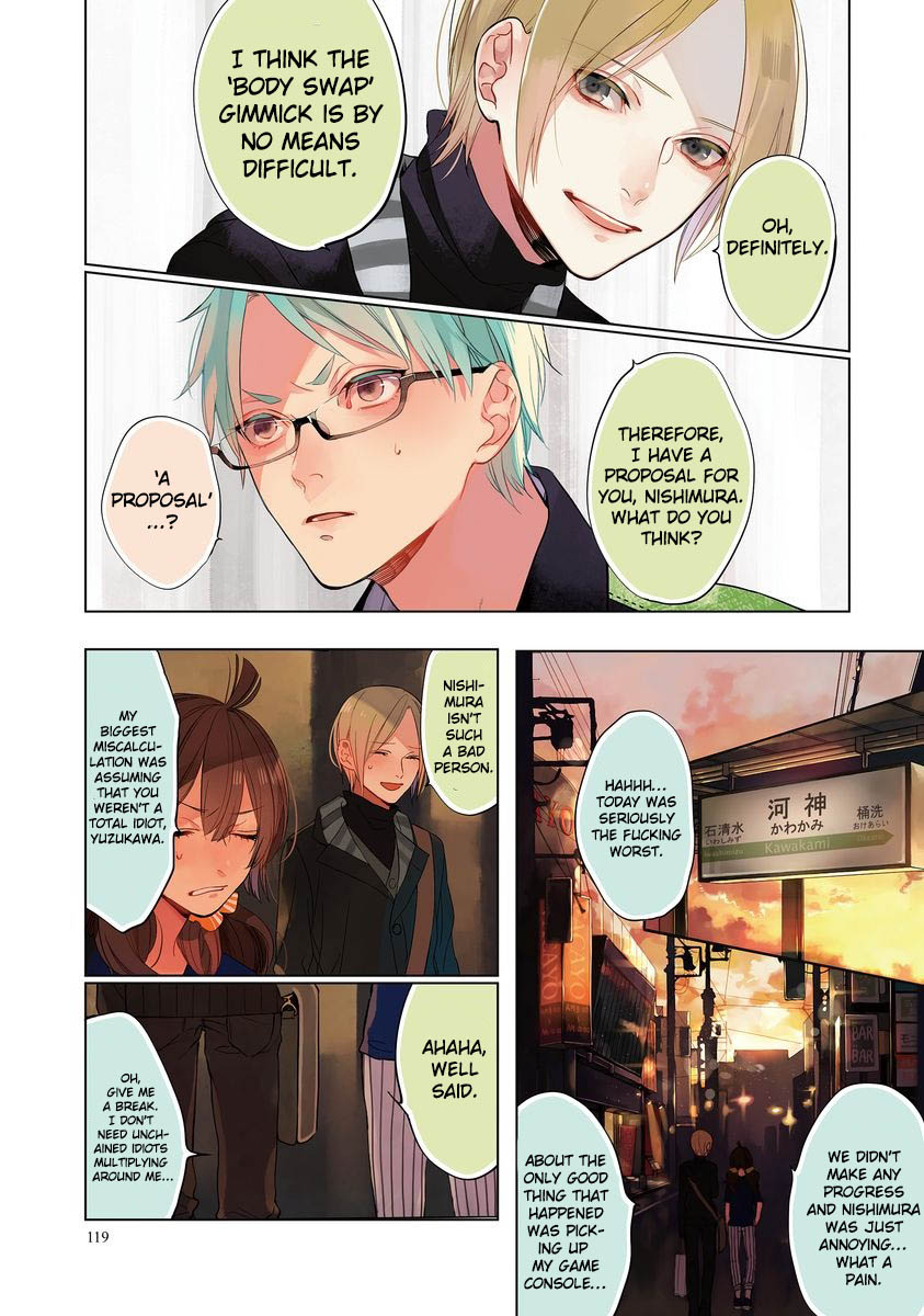 Shinizokonai Agape Chapter 7 page 16 - Chapter 7: Doubt Dances on Parallel Lines