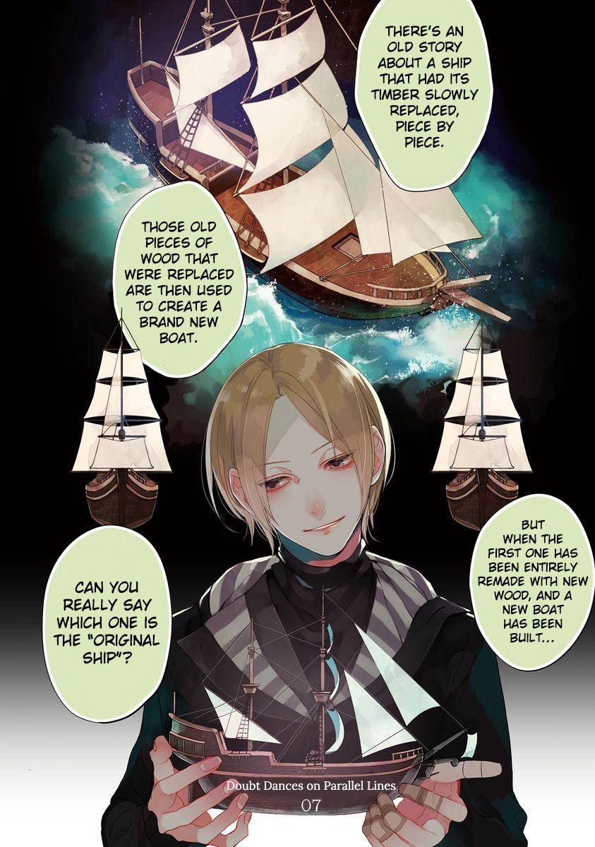Shinizokonai Agape Chapter 7 page 2 - Chapter 7: Doubt Dances on Parallel Lines