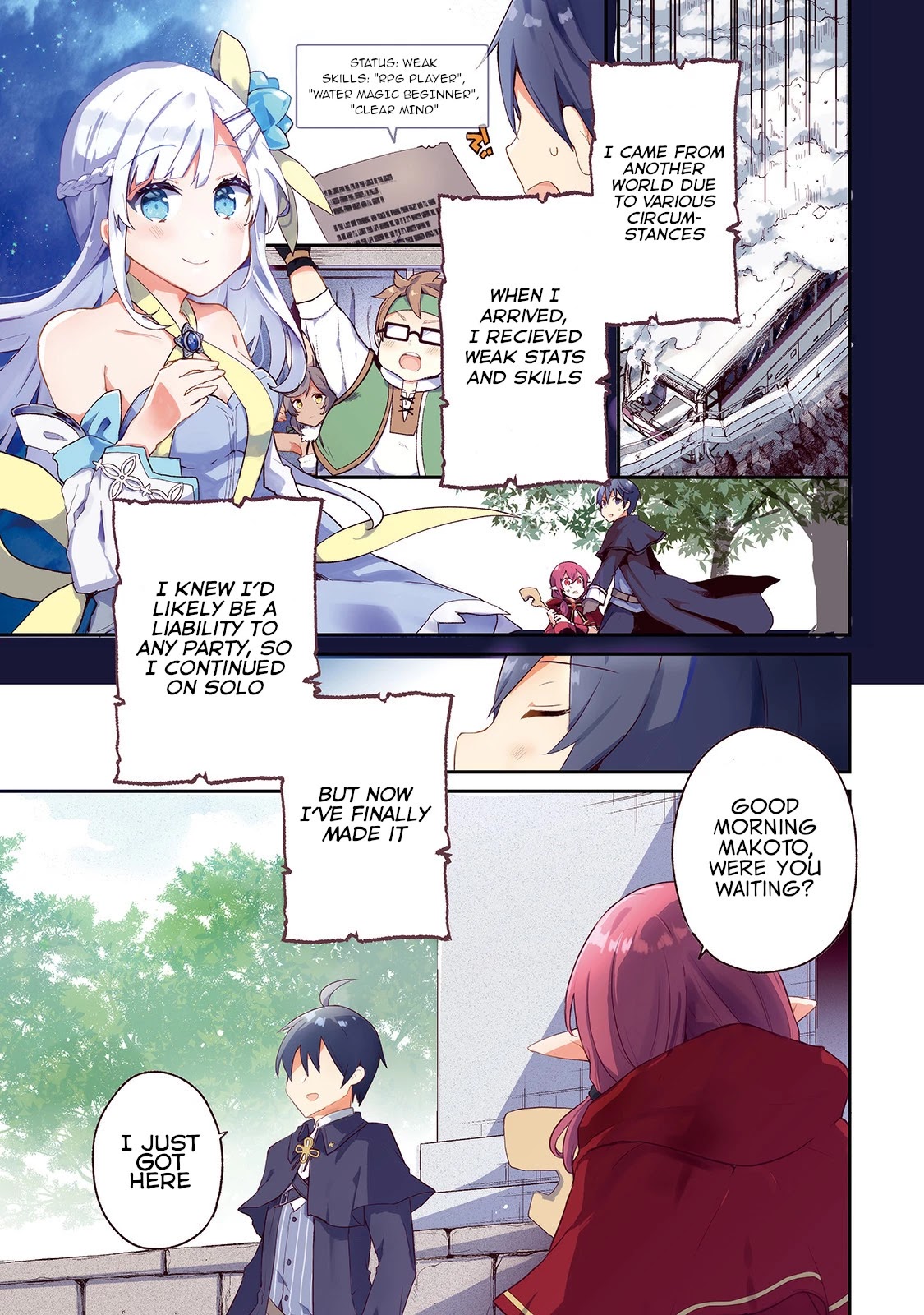 Shinja Zero no Megami-sama to Hajimeru Isekai Kouryaku Chapter 7 page 1 - Chapter 7: Makoto Takatsuki Trains with Lucy