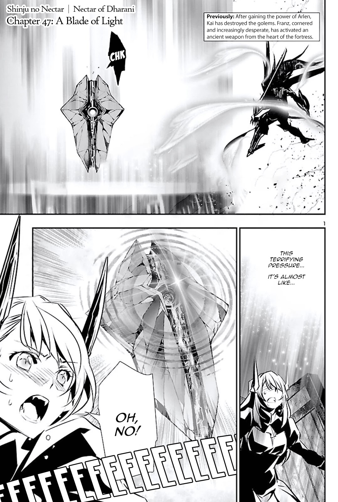 Shinju no Nectar Chapter 47 page 1 - Chapter 47: A Blade of Light