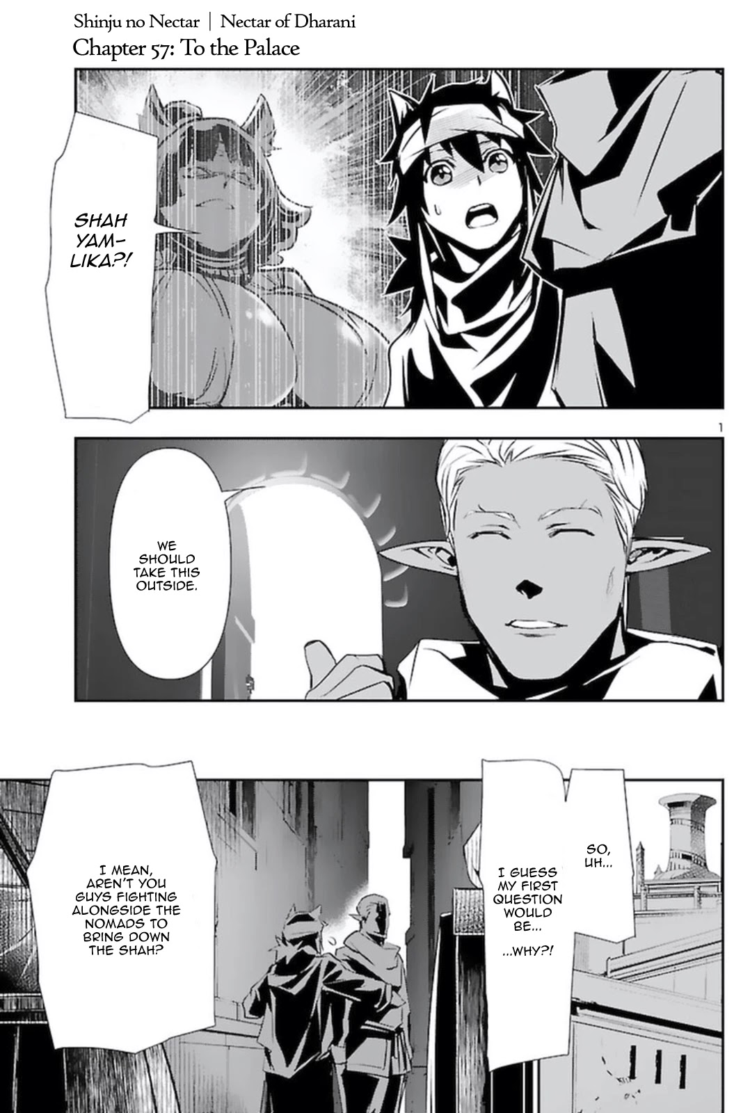 Shinju no Nectar Chapter 57 page 1 - Chapter 57: Into the Palace
