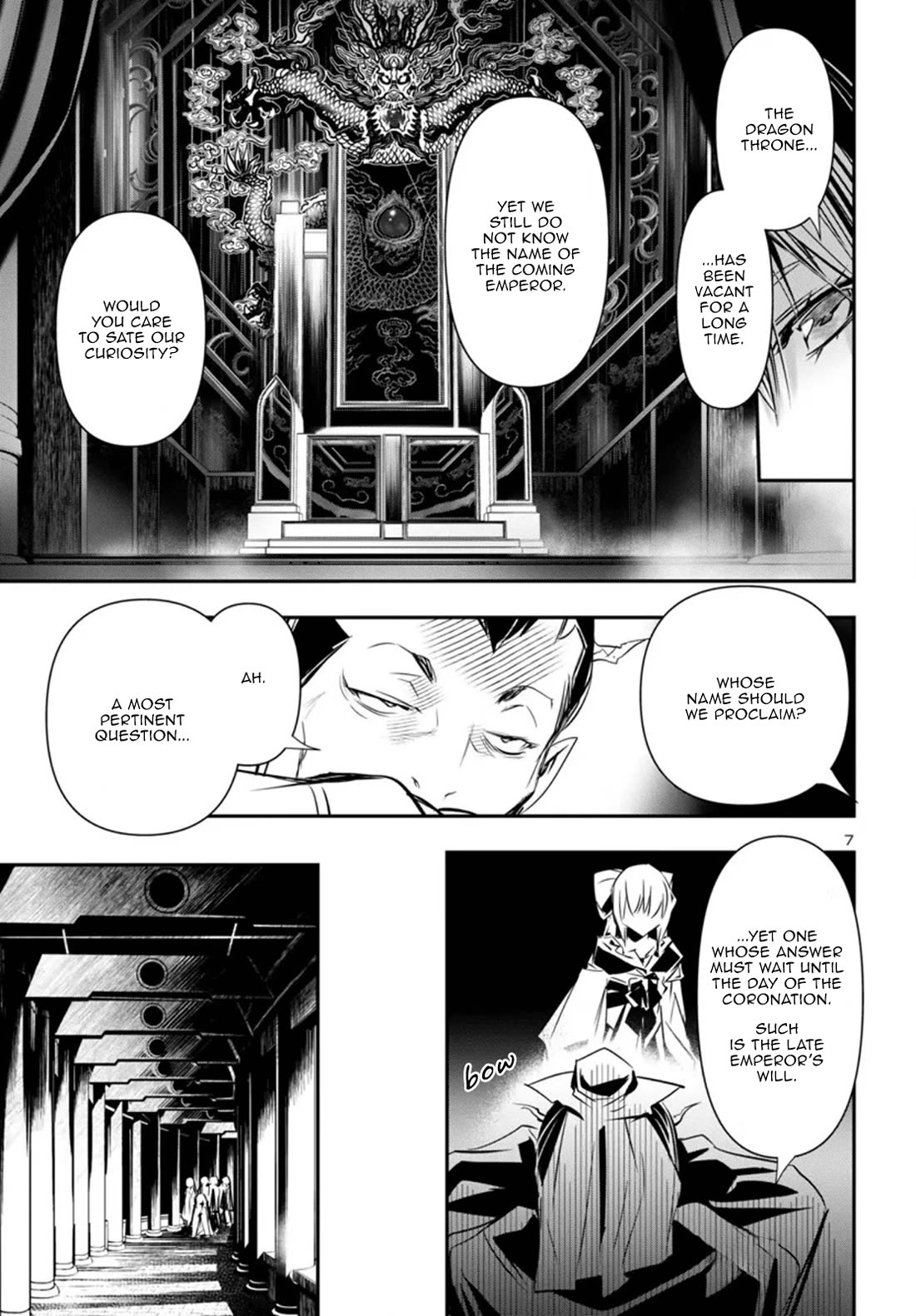 Shinju no Nectar Chapter 99 page 7 - Chapter 99: The Vacant Throne