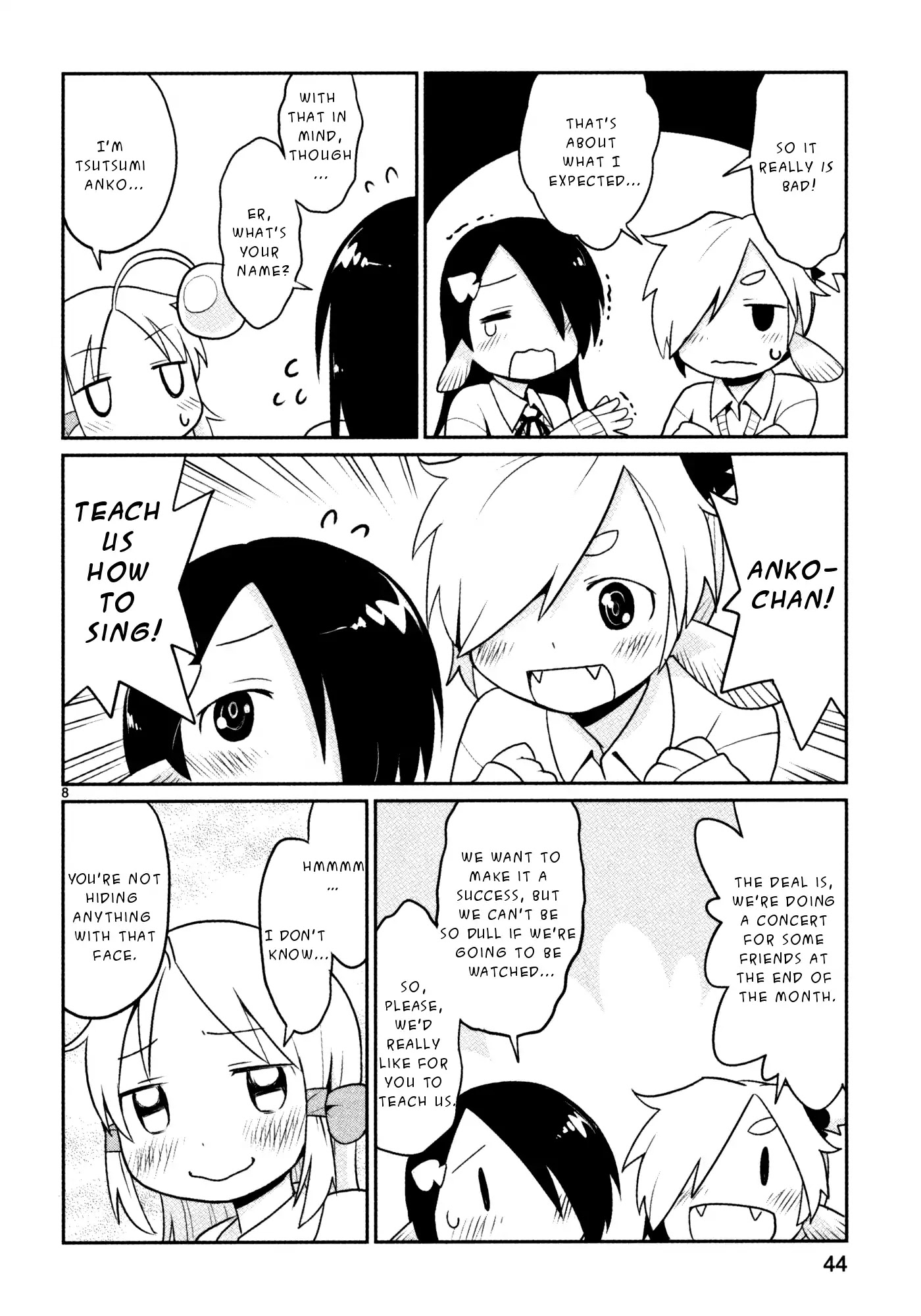 Shinkaigyo no Anko-san Chapter 18 page 8 - Chapter 18: Starting an Idol's Life from the Bottom