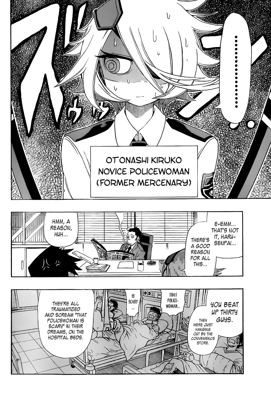 Shinmai Fukei Kiruko-san Chapter 1 page 7 - Chapter 1: That Policewoman - Otonashi Kiruko