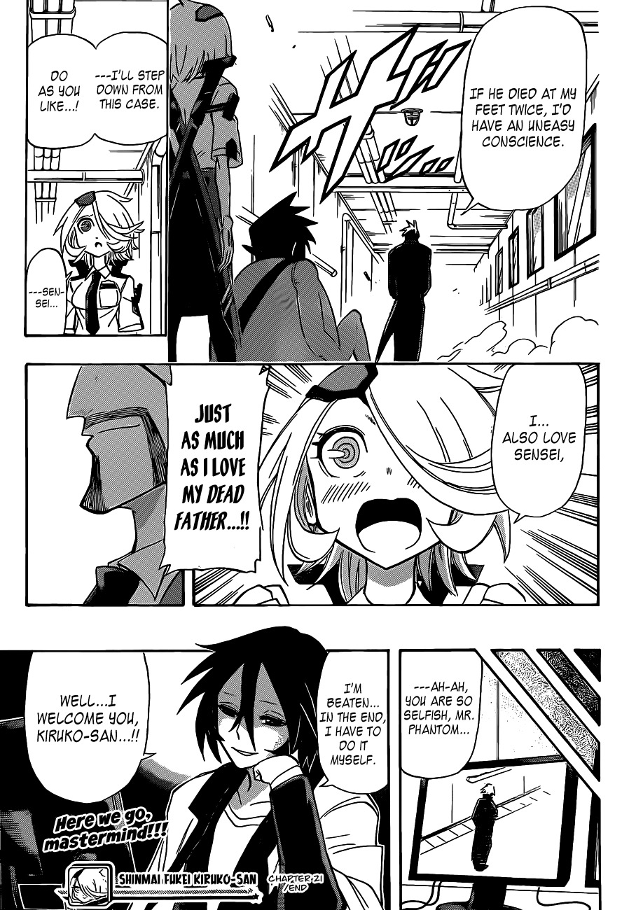 Shinmai Fukei Kiruko-san Chapter 21 page 19 - Chapter 21: Greeting Phantom!
