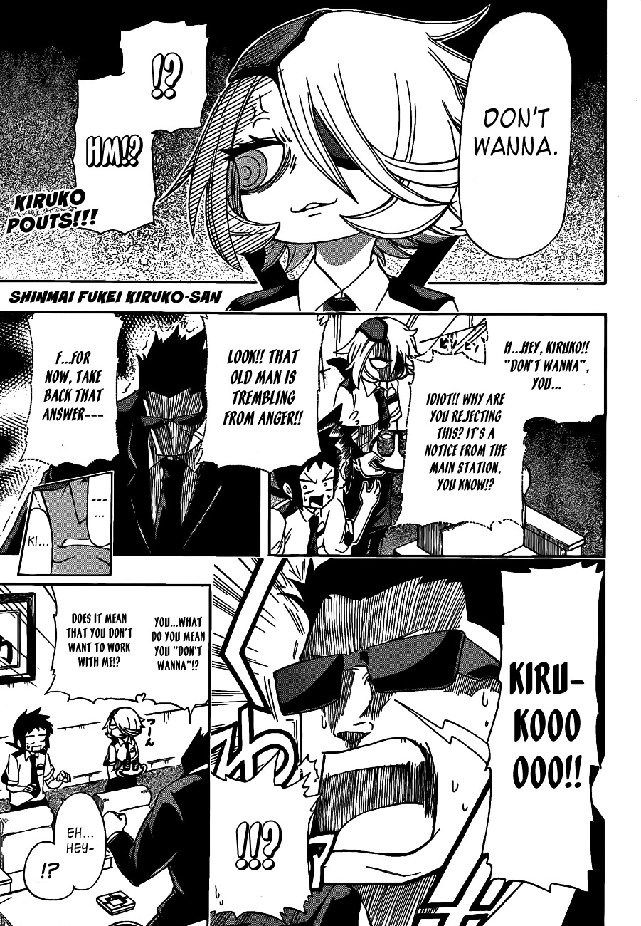 Shinmai Fukei Kiruko-san Chapter 5 page 1 - Chapter 5: Kiruko Pouts!!