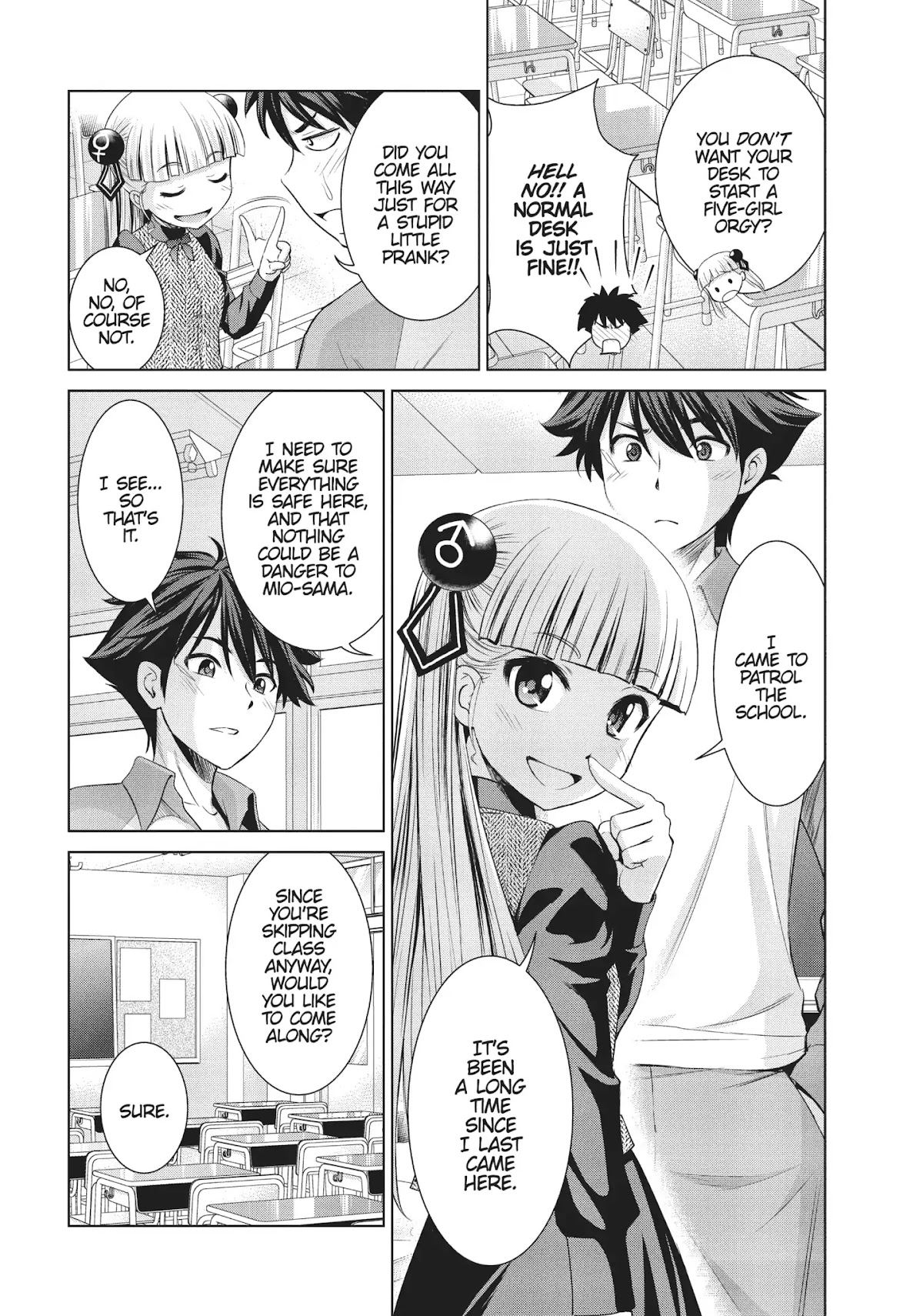 Shinmai Maou no Testament Arashi! Chapter 12 page 8 - Chapter 12: Vol.3 Testament 12: A Close Call on School Patrol