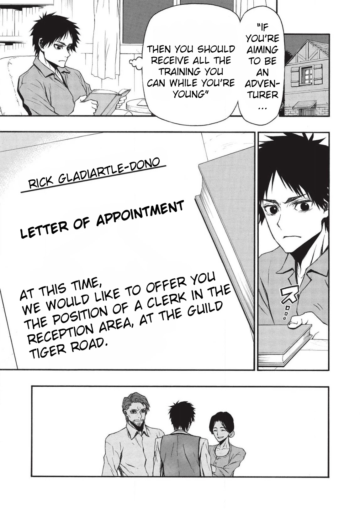 Shinmai Ossan Bouken-sha, Saikyou paati ni shinu hodo kitae rarete Muteki ni naru Chapter 10 page 17 - Chapter 10: What it Means to Pass