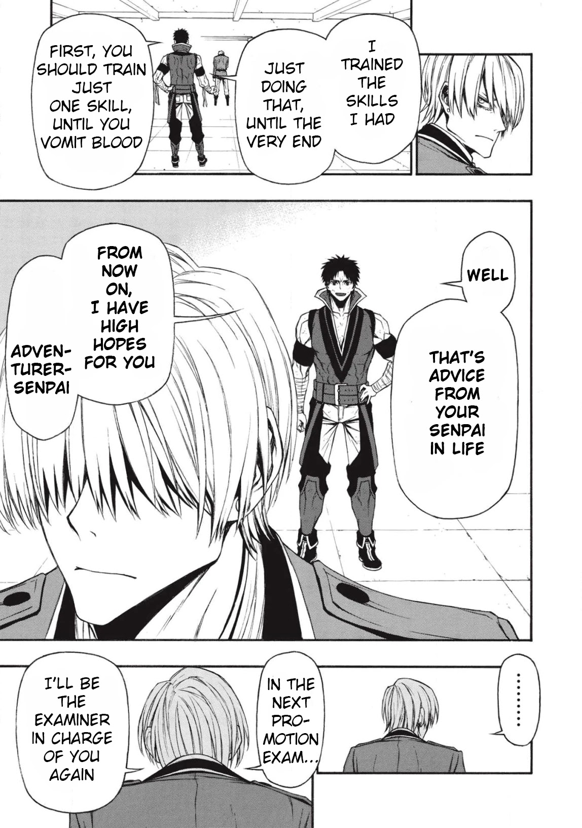 Shinmai Ossan Bouken-sha, Saikyou paati ni shinu hodo kitae rarete Muteki ni naru Chapter 10 page 5 - Chapter 10: What it Means to Pass