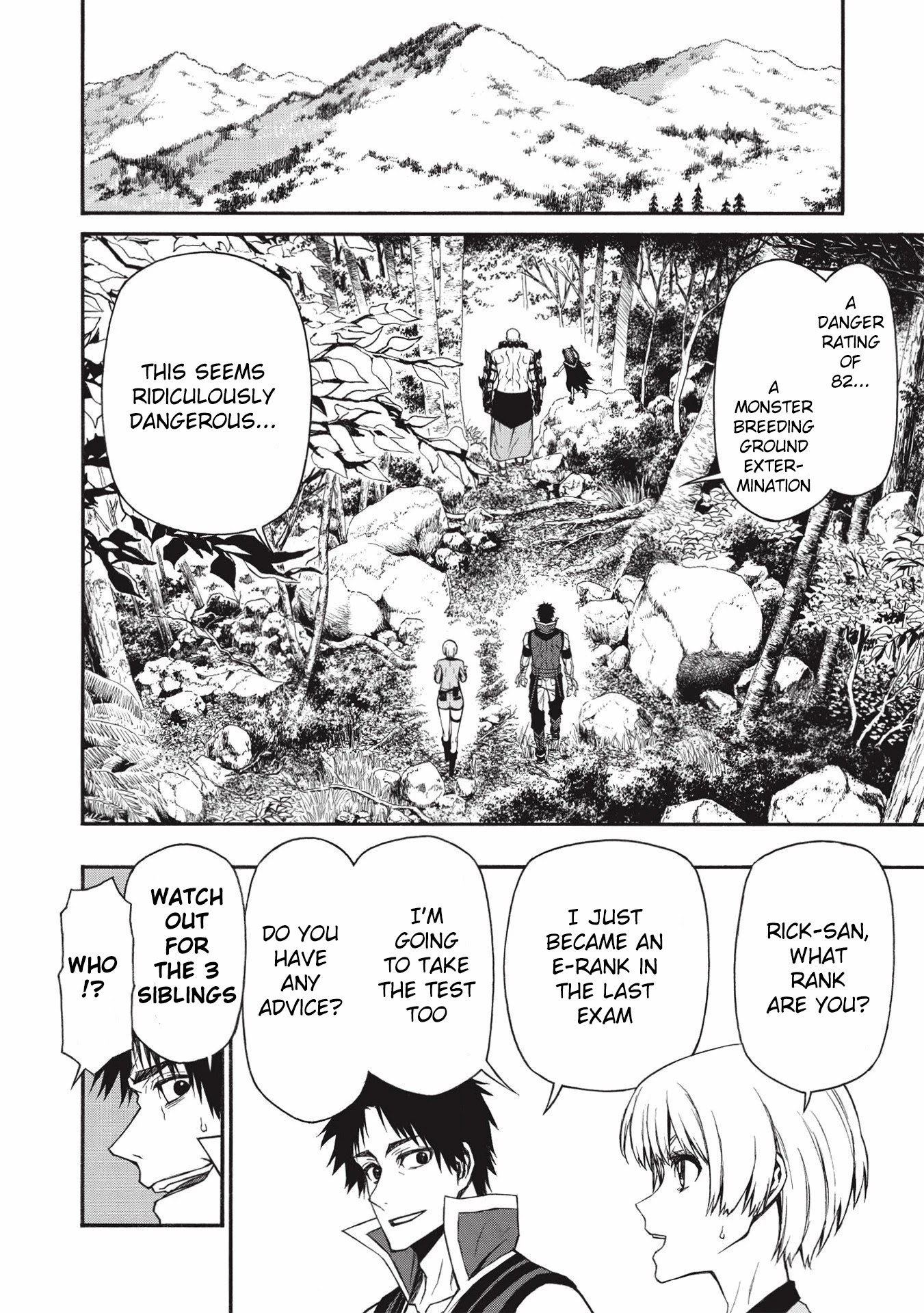Shinmai Ossan Bouken-sha, Saikyou paati ni shinu hodo kitae rarete Muteki ni naru Chapter 14 page 6 - Chapter 14: The Strongest E-Rank in History