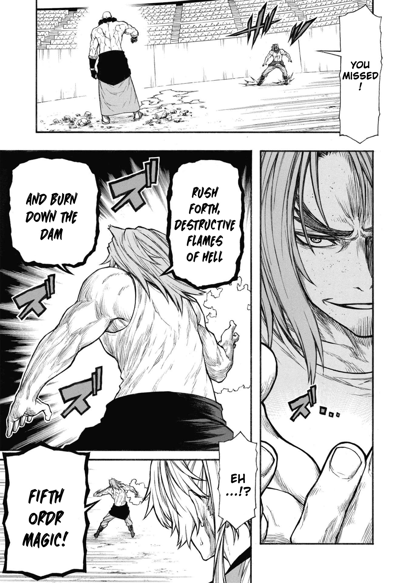 Shinmai Ossan Bouken-sha, Saikyou paati ni shinu hodo kitae rarete Muteki ni naru Chapter 28 page 11 - Chapter 28: The Starving Wolf of the Arena