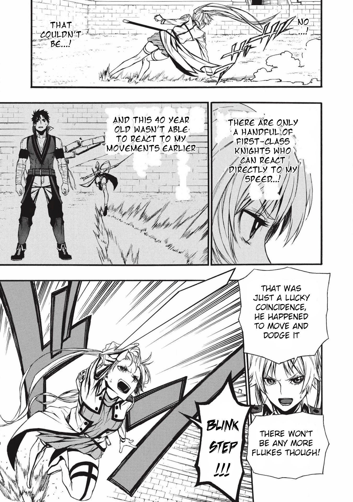 Shinmai Ossan Bouken-sha, Saikyou paati ni shinu hodo kitae rarete Muteki ni naru Chapter 3 page 5 - Chapter 3: All of the Attacks are a Swing and a Miss