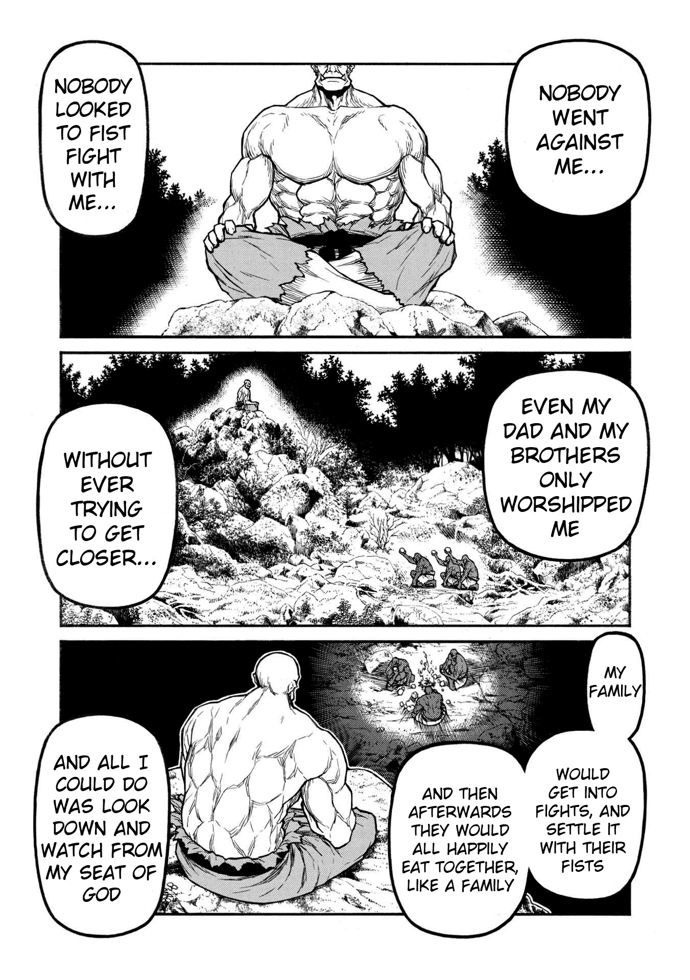 Shinmai Ossan Bouken-sha, Saikyou paati ni shinu hodo kitae rarete Muteki ni naru Chapter 32 page 14 - Chapter 32: A God's Dream