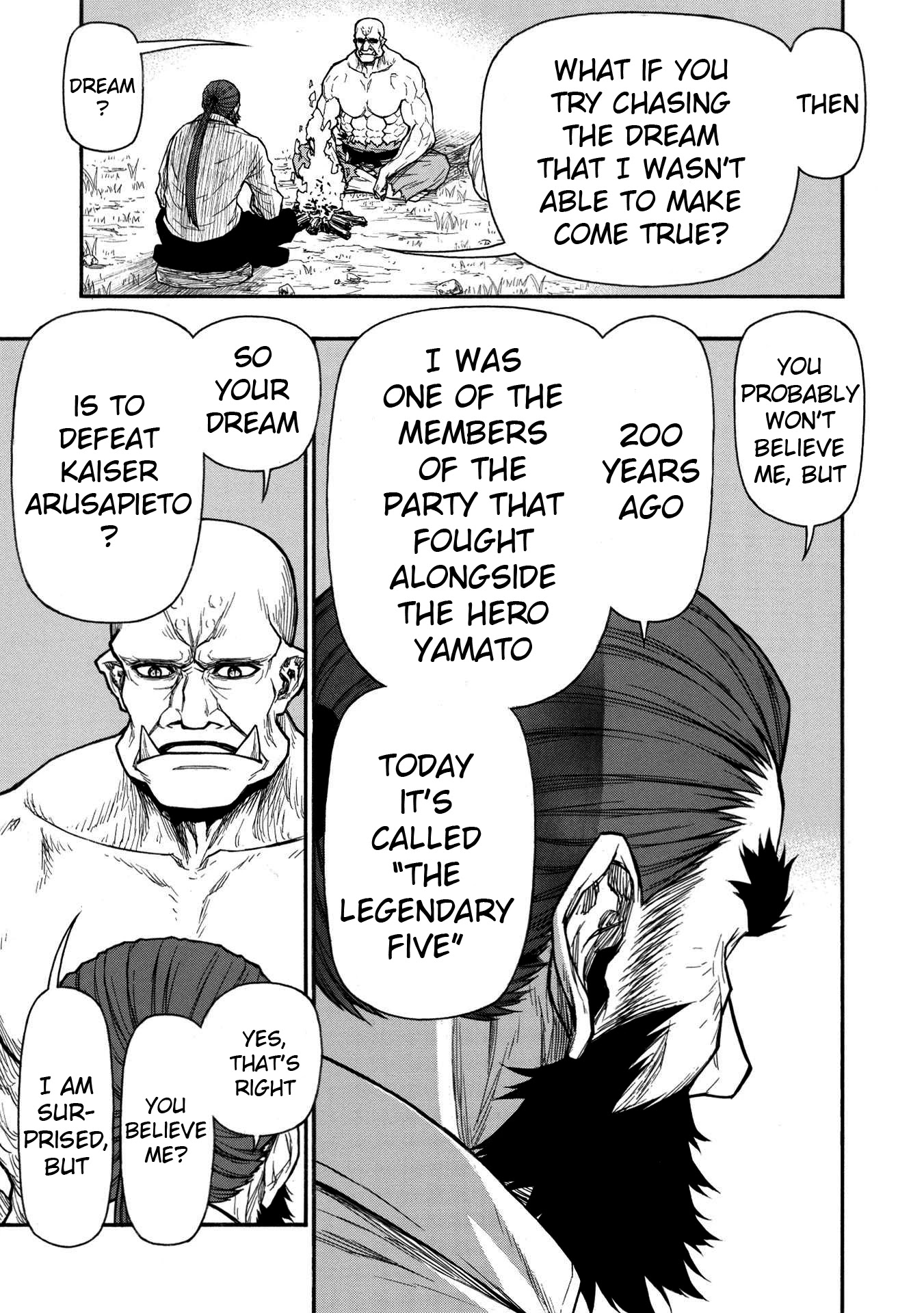 Shinmai Ossan Bouken-sha, Saikyou paati ni shinu hodo kitae rarete Muteki ni naru Chapter 32 page 21 - Chapter 32: A God's Dream