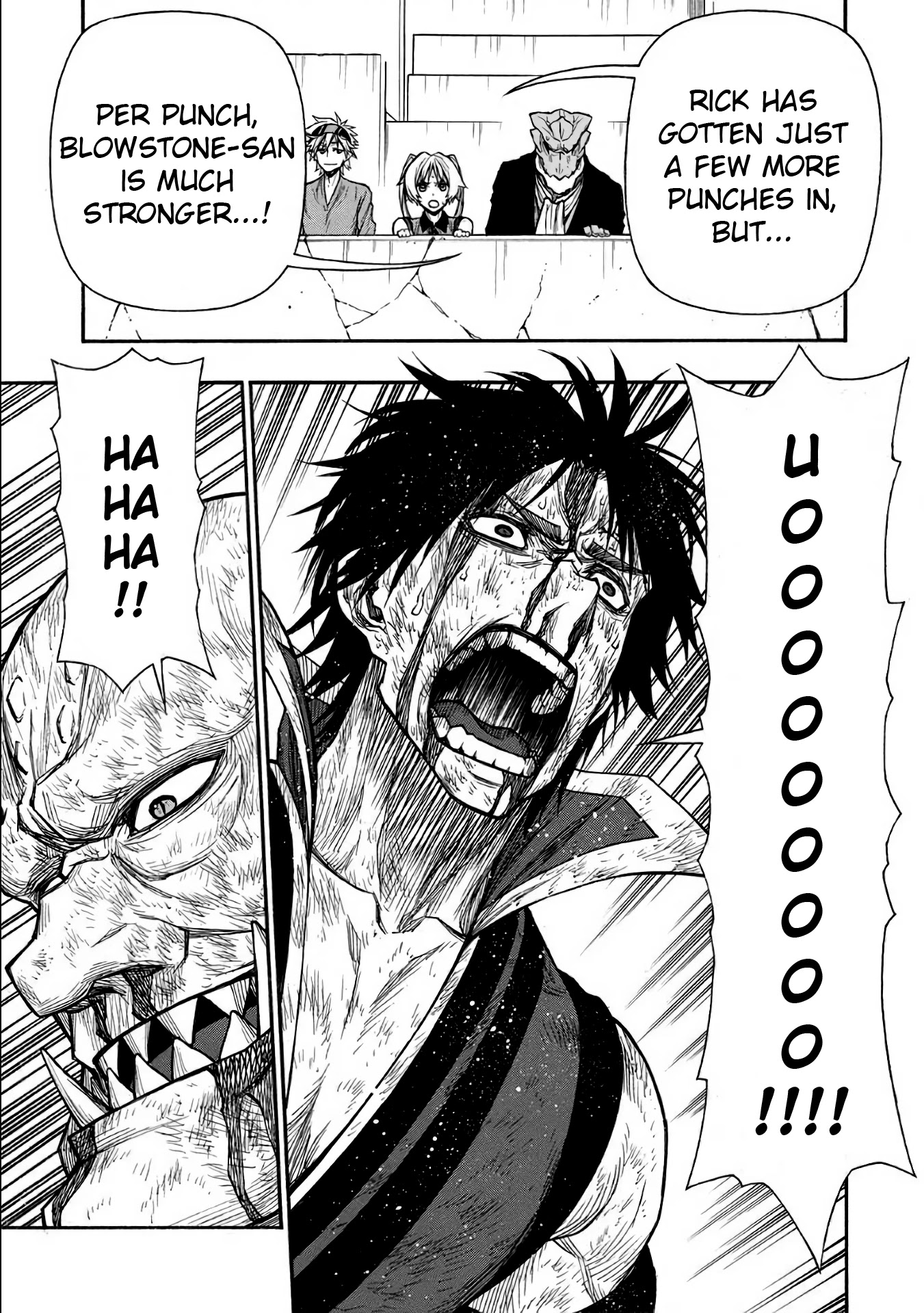 Shinmai Ossan Bouken-sha, Saikyou paati ni shinu hodo kitae rarete Muteki ni naru Chapter 33 page 13 - Chapter 33: Blood, Roars, and Laughter