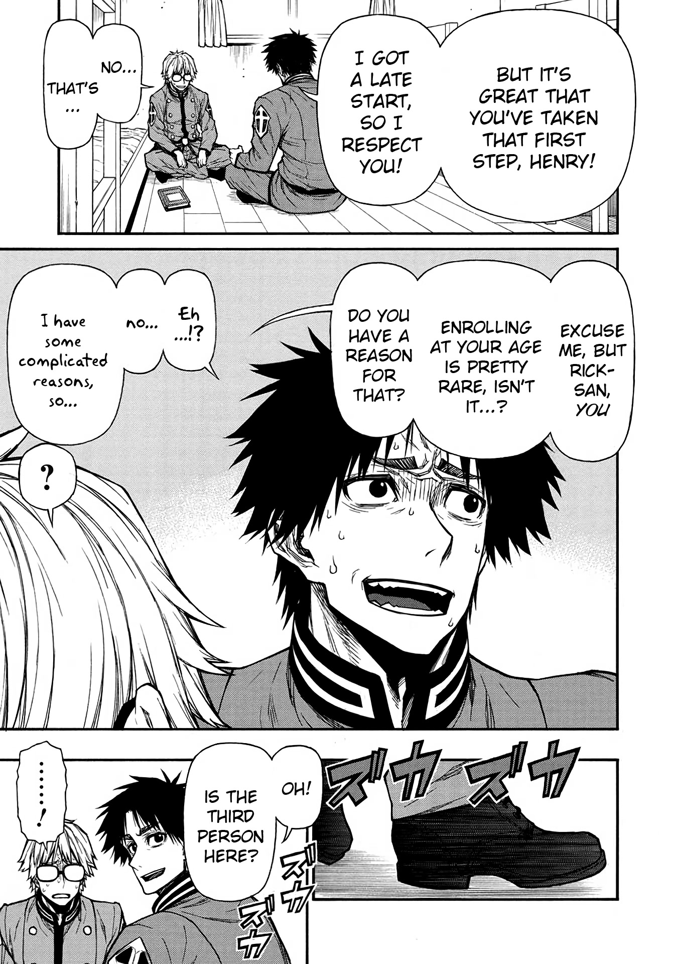 Shinmai Ossan Bouken-sha, Saikyou paati ni shinu hodo kitae rarete Muteki ni naru Chapter 38 page 11 - Chapter 38: A Rocky Group of 4