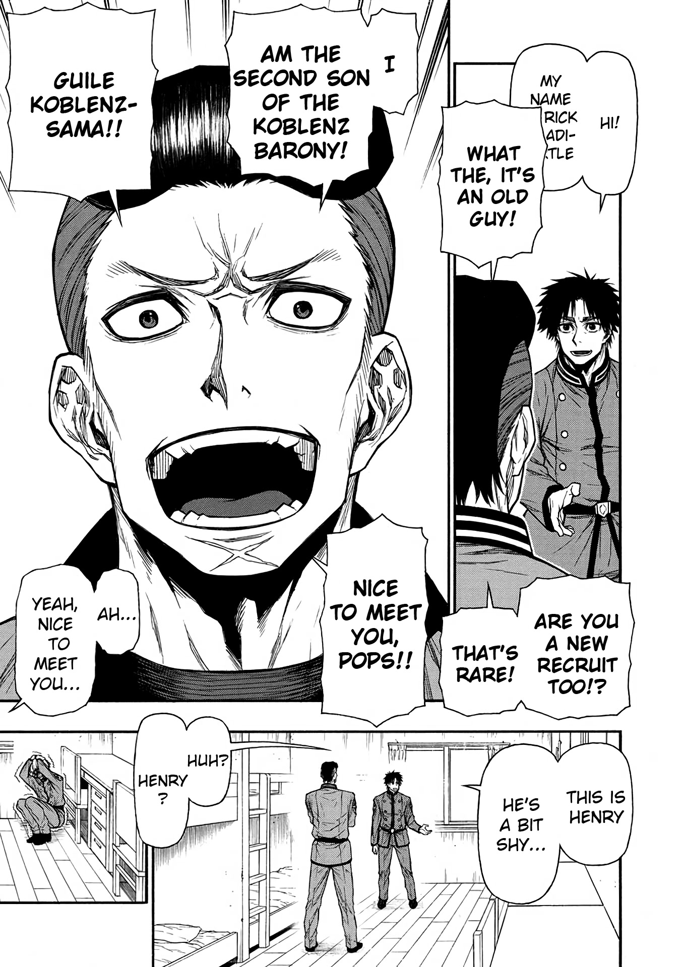 Shinmai Ossan Bouken-sha, Saikyou paati ni shinu hodo kitae rarete Muteki ni naru Chapter 38 page 13 - Chapter 38: A Rocky Group of 4