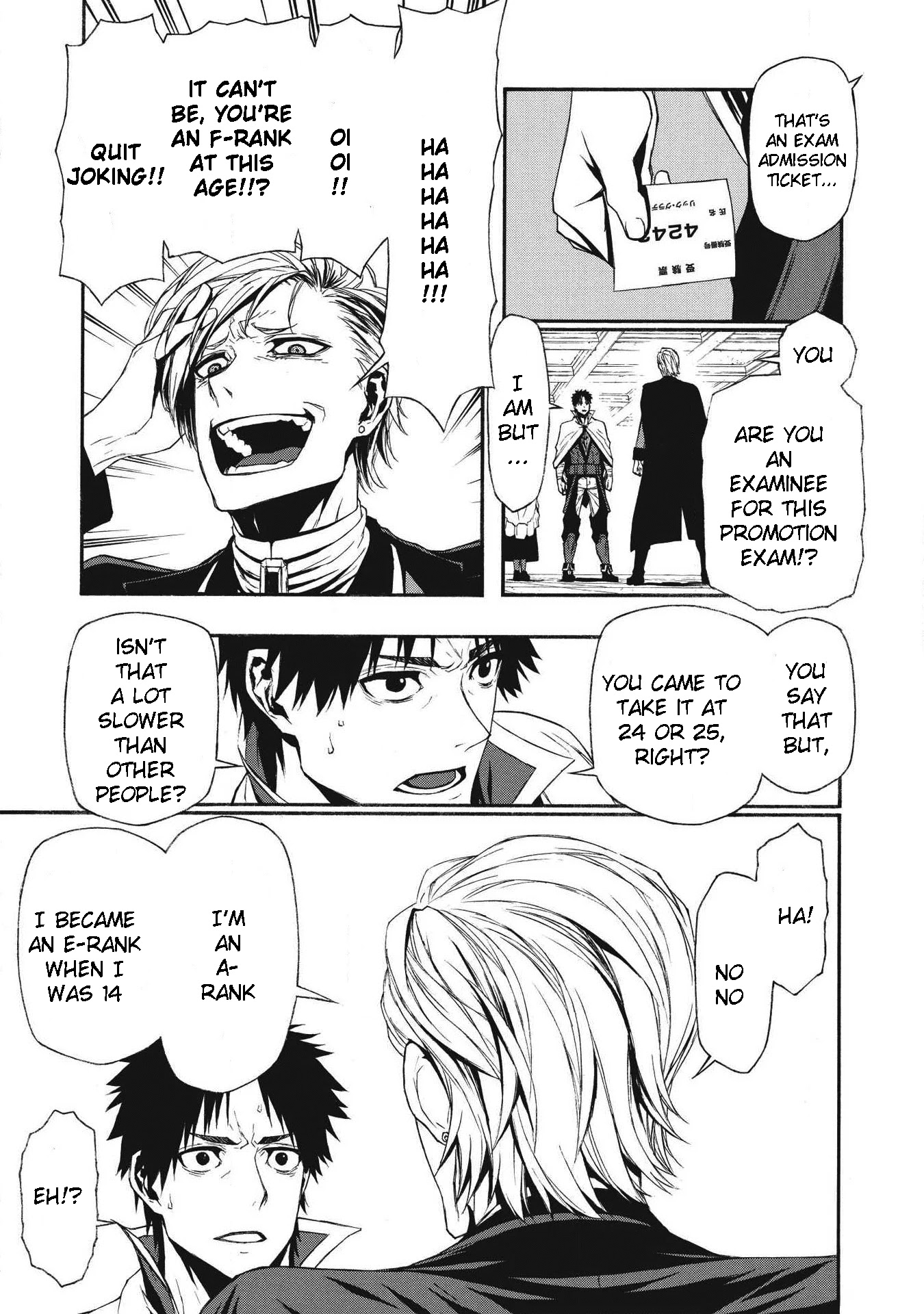 Shinmai Ossan Bouken-sha, Saikyou paati ni shinu hodo kitae rarete Muteki ni naru Chapter 4 page 9 - Chapter 4: The Guild Badge Doesn't Stand Out