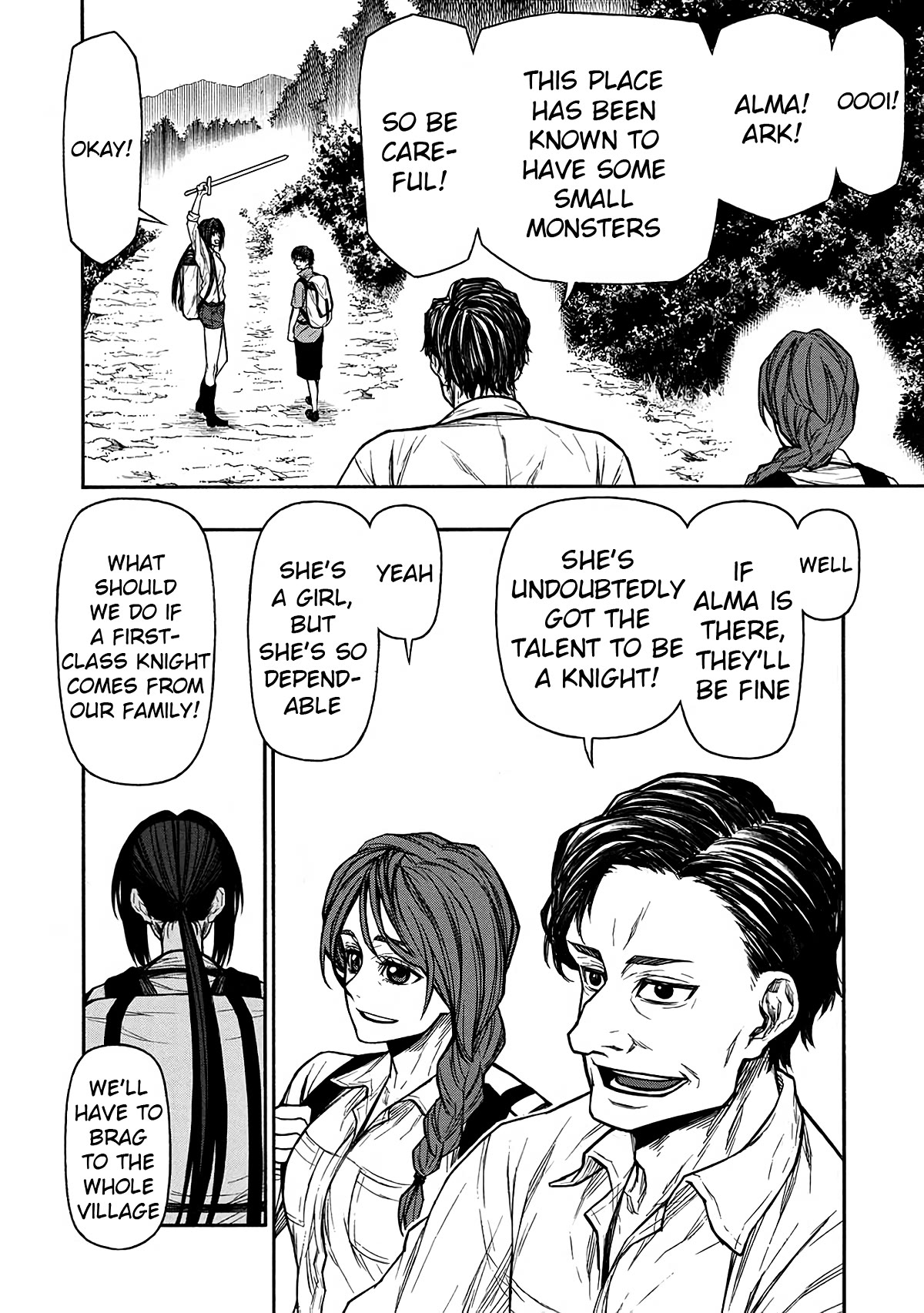 Shinmai Ossan Bouken-sha, Saikyou paati ni shinu hodo kitae rarete Muteki ni naru Chapter 43 page 8 - Chapter 43: The Reason She Cut Her Hair