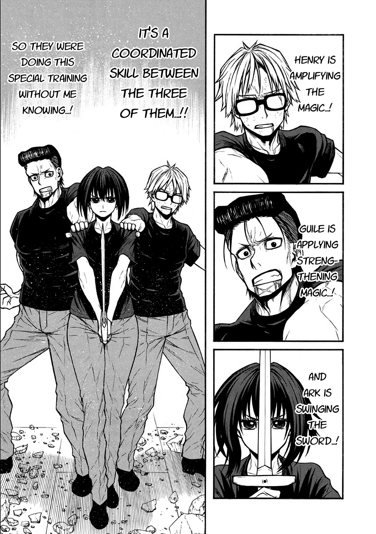 Shinmai Ossan Bouken-sha, Saikyou paati ni shinu hodo kitae rarete Muteki ni naru Chapter 51 page 20 - Chapter 51: The Back of a Great Man