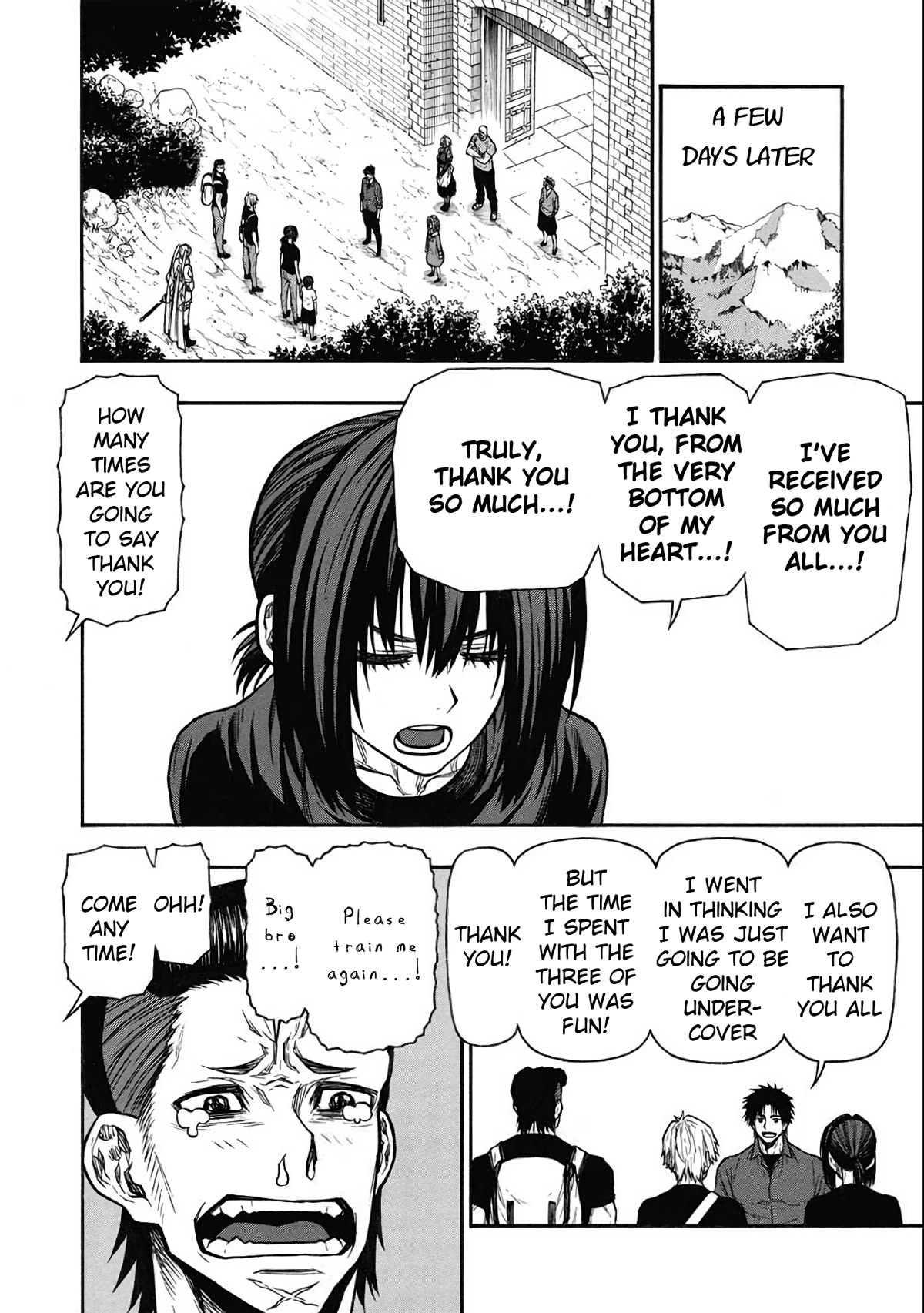 Shinmai Ossan Bouken-sha, Saikyou paati ni shinu hodo kitae rarete Muteki ni naru Chapter 52 page 29 - Chapter 52: The Knights That Will be Met Again Someday