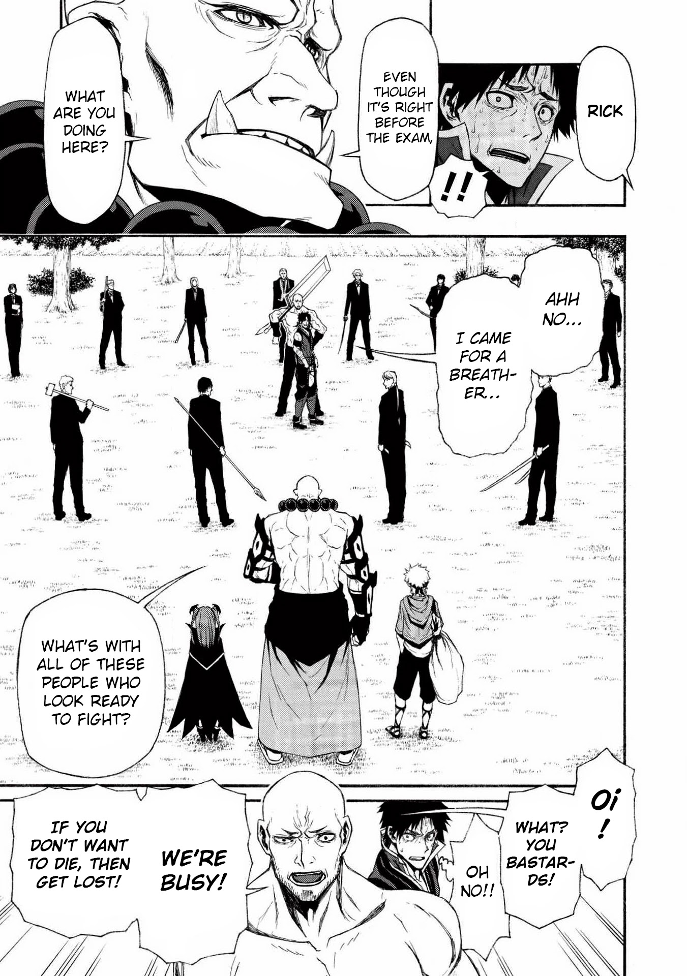 Shinmai Ossan Bouken-sha, Saikyou paati ni shinu hodo kitae rarete Muteki ni naru Chapter 6 page 3 - Chapter 6: The Two Men Averted Their Eyes From Reality