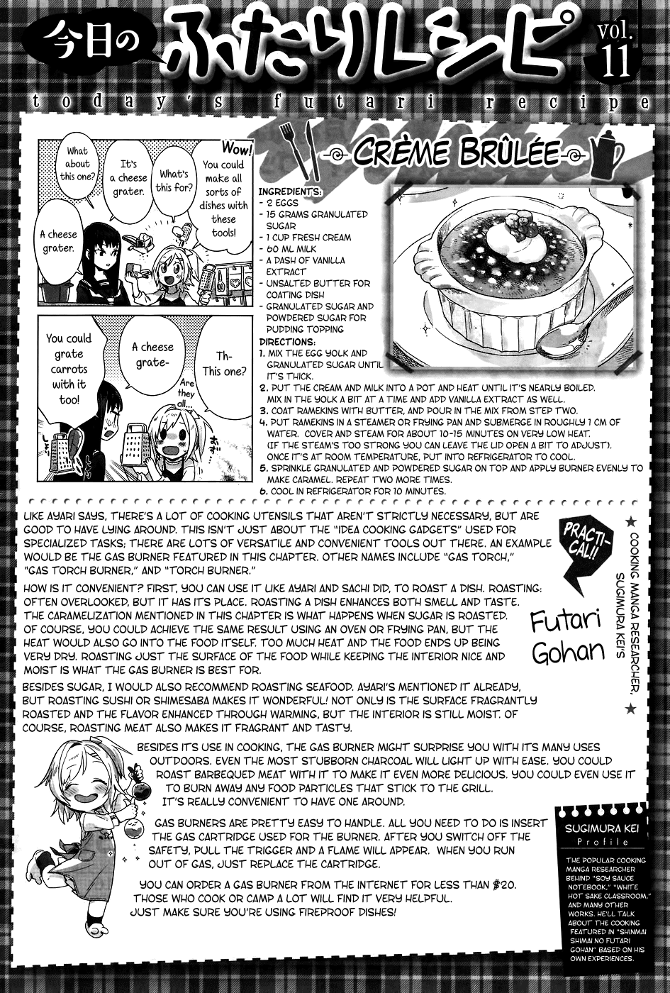 Shinmai Shimai no Futari Gohan Chapter 11 page 22 - Chapter 11: Crème Brûlée