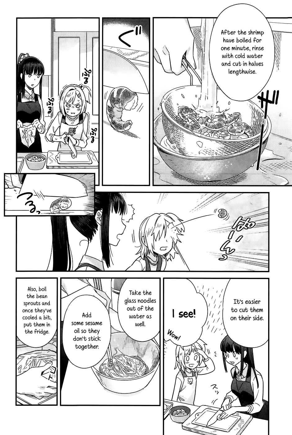 Shinmai Shimai no Futari Gohan Chapter 14 page 14 - Chapter 14: Summer Rolls
