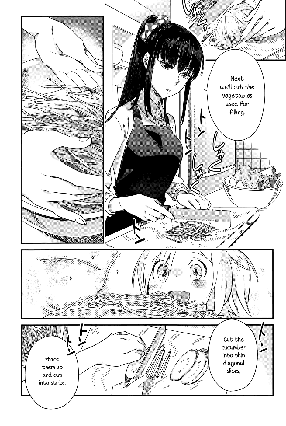 Shinmai Shimai no Futari Gohan Chapter 14 page 15 - Chapter 14: Summer Rolls