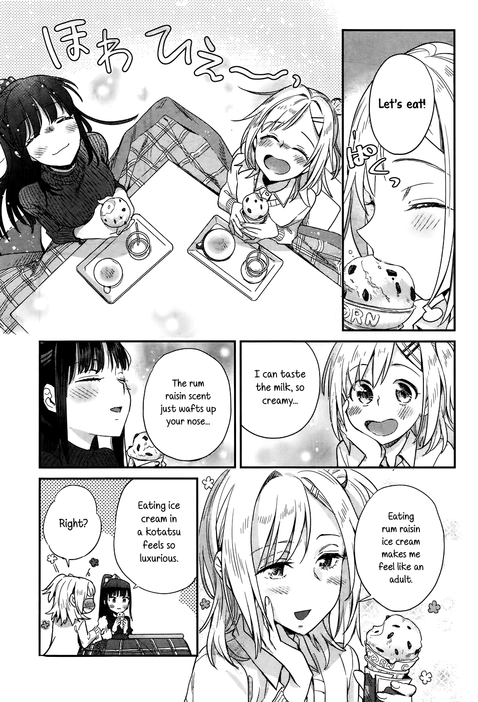 Shinmai Shimai no Futari Gohan Chapter 15 page 15 - Chapter 15: Rum Raisin Ice Cream