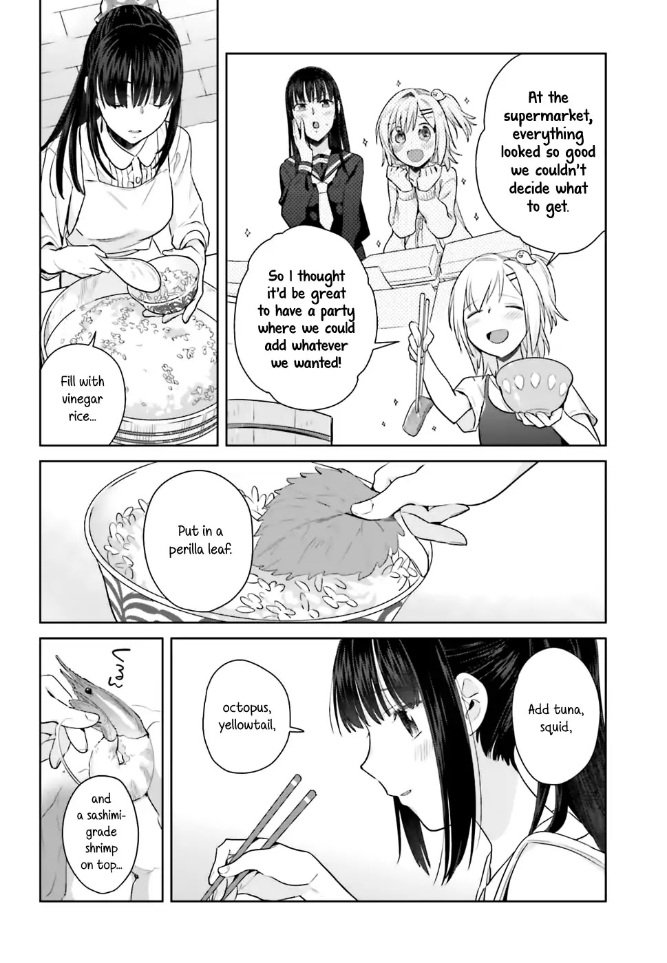 Shinmai Shimai no Futari Gohan Chapter 22 page 12 - Chapter 22: Kaisen-don