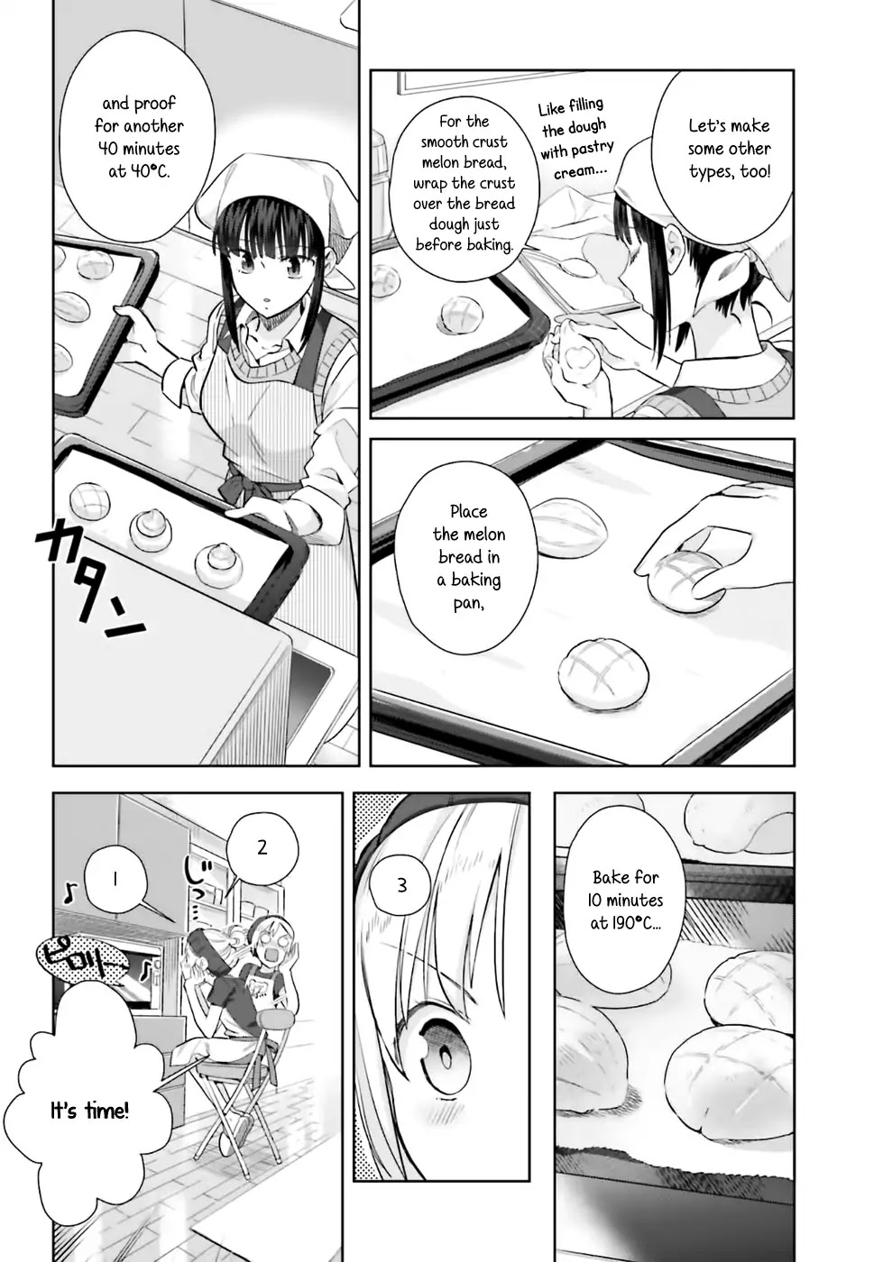 Shinmai Shimai no Futari Gohan Chapter 26 page 14 - Chapter 26: Melon Bread
