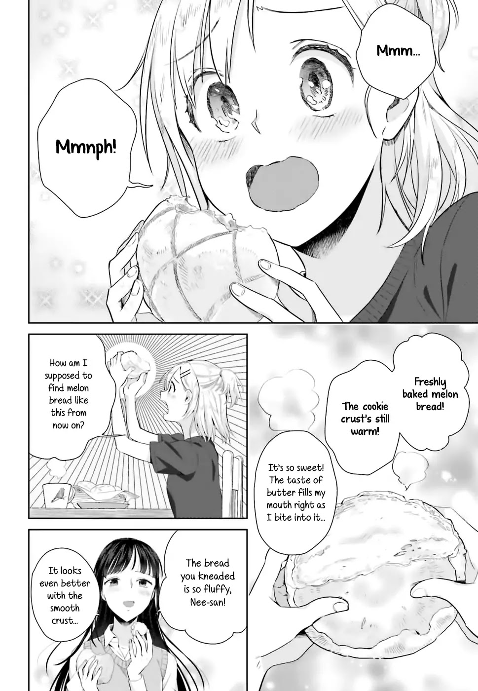 Shinmai Shimai no Futari Gohan Chapter 26 page 16 - Chapter 26: Melon Bread