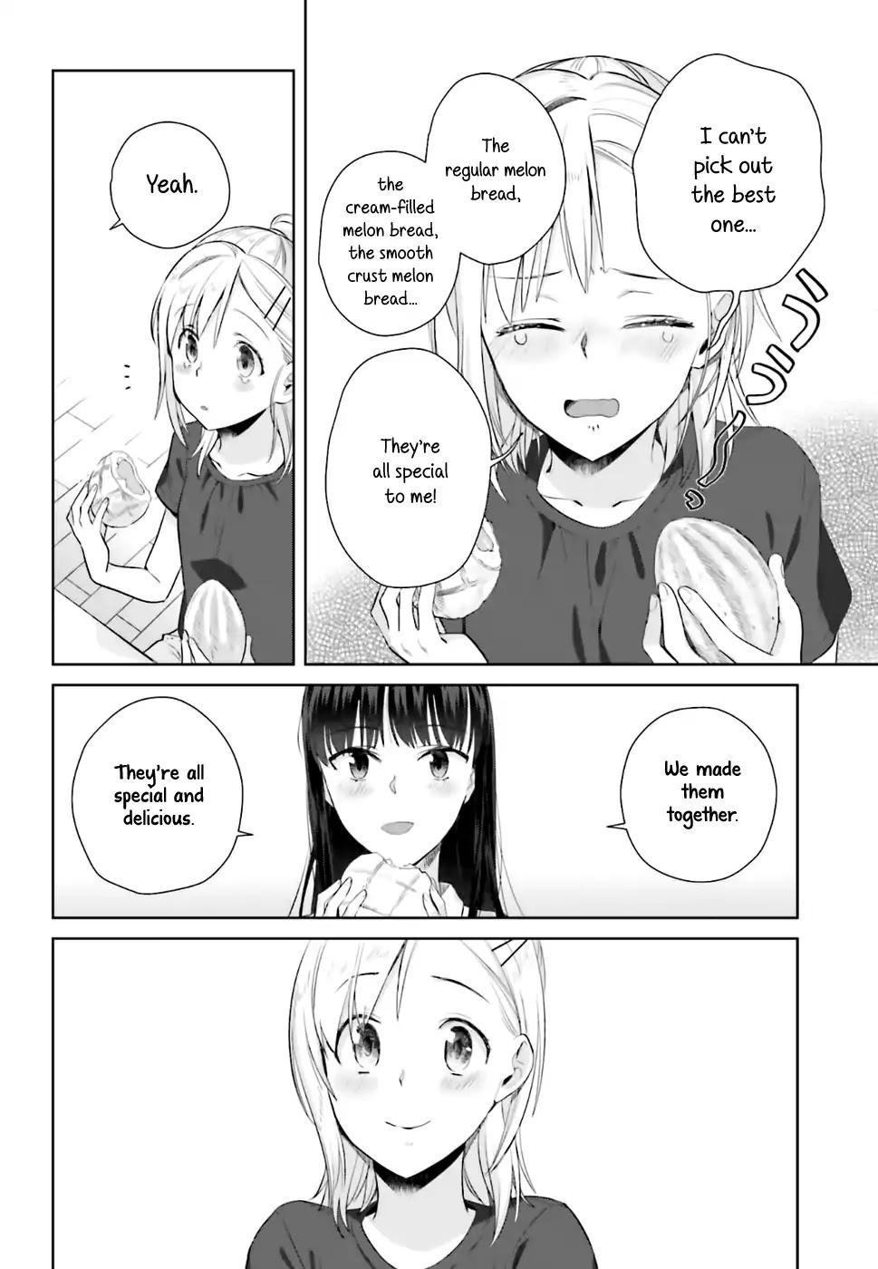 Shinmai Shimai no Futari Gohan Chapter 26 page 18 - Chapter 26: Melon Bread