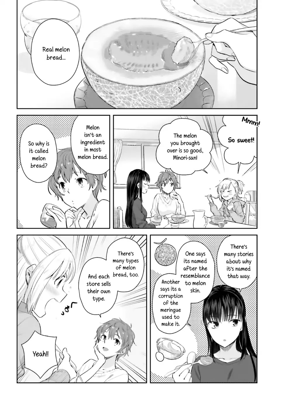 Shinmai Shimai no Futari Gohan Chapter 26 page 4 - Chapter 26: Melon Bread