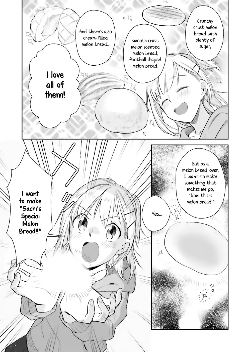 Shinmai Shimai no Futari Gohan Chapter 26 page 5 - Chapter 26: Melon Bread