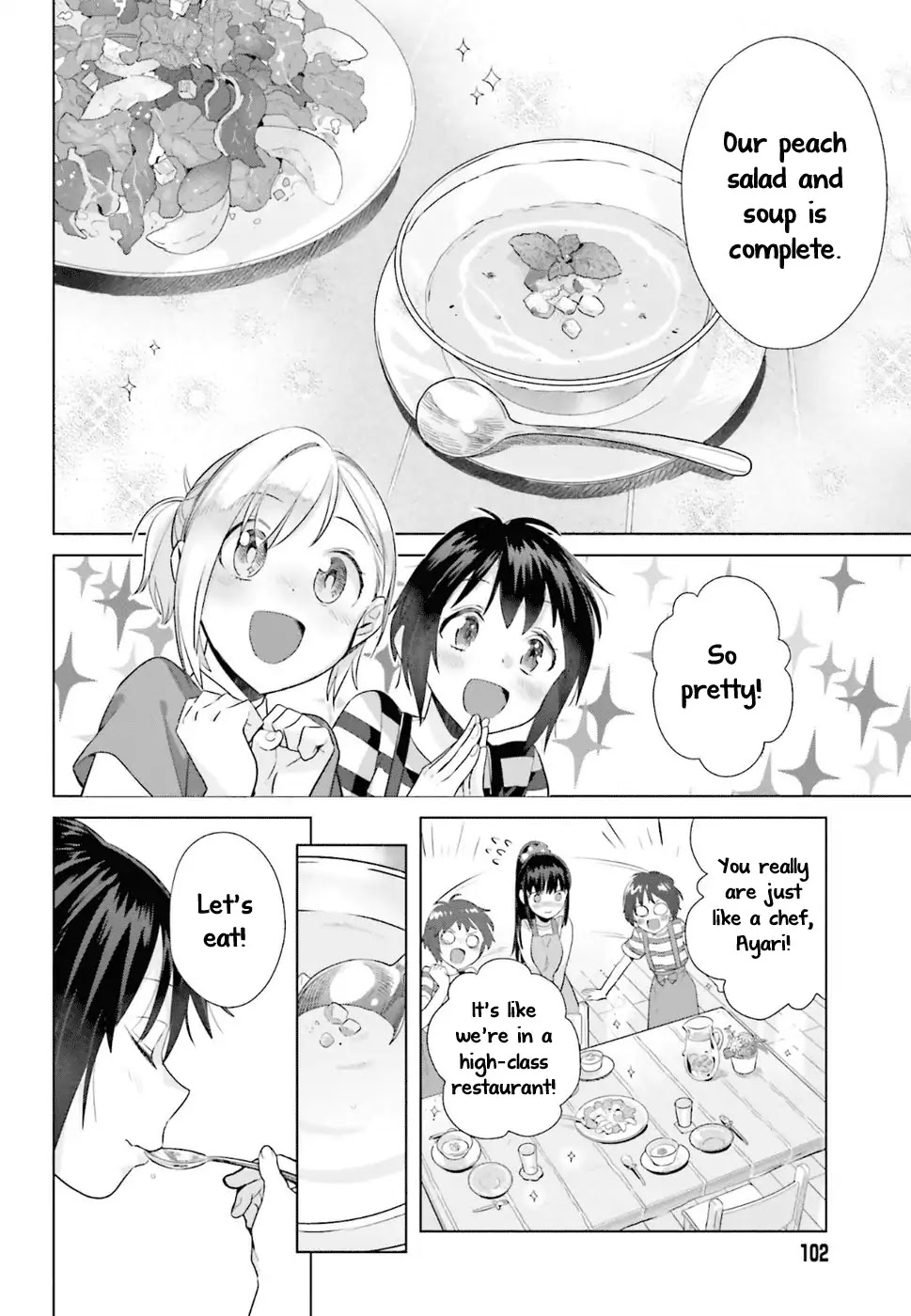 Shinmai Shimai no Futari Gohan Chapter 32 page 10 - Chapter 32: Glazed Peaches with Ice Cream