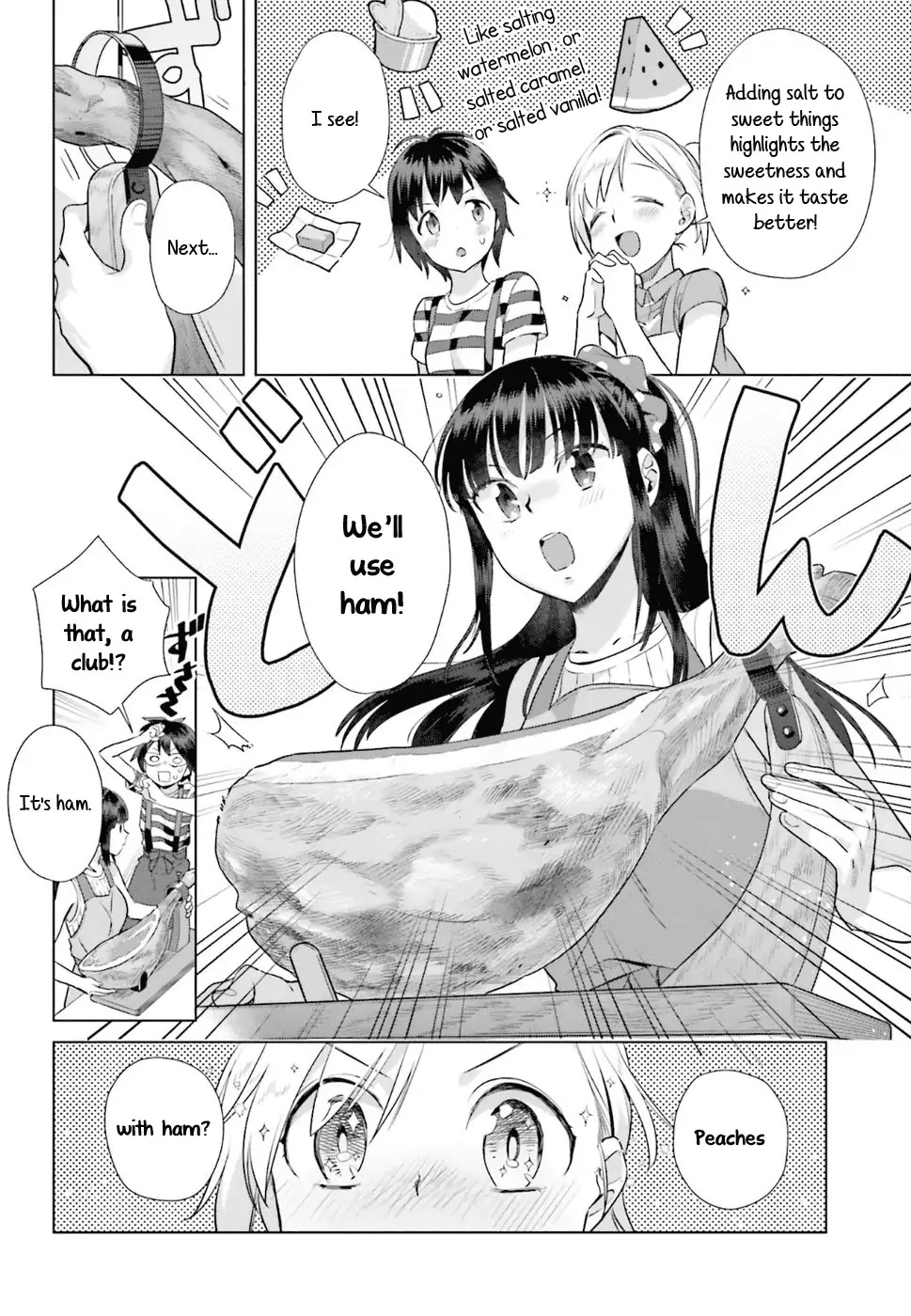 Shinmai Shimai no Futari Gohan Chapter 32 page 8 - Chapter 32: Glazed Peaches with Ice Cream