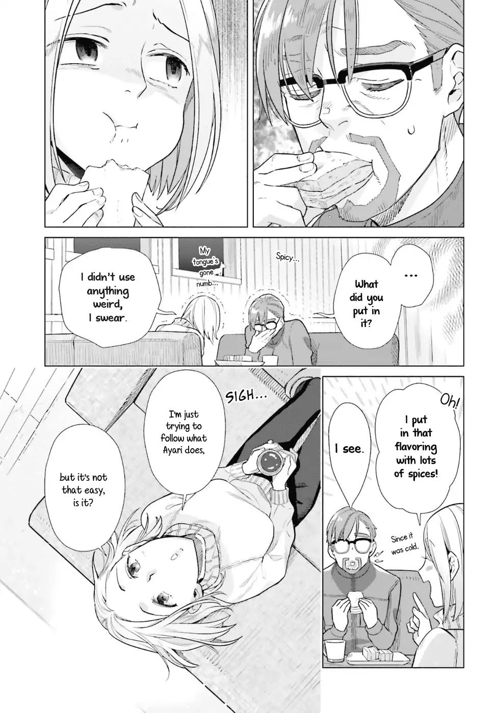 Shinmai Shimai no Futari Gohan Chapter 35.5 page 3 - Chapter 35.5: Living Abroad