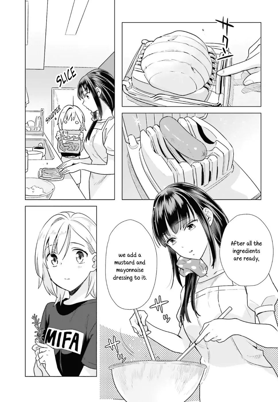 Shinmai Shimai no Futari Gohan Chapter 35 page 13 - Chapter 35: Olivier Salad