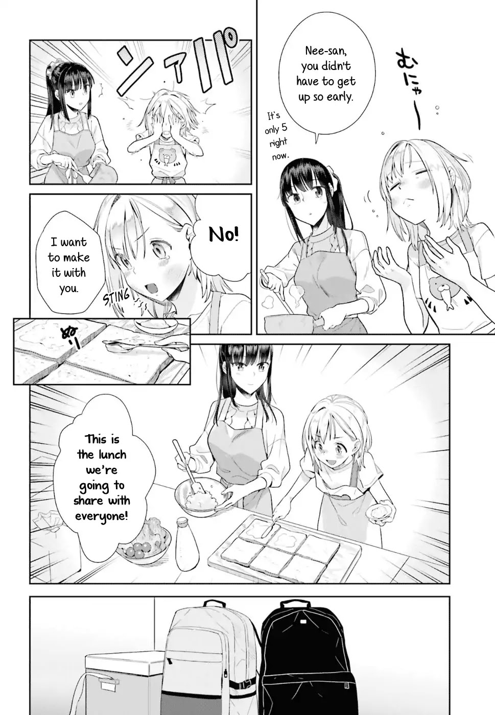 Shinmai Shimai no Futari Gohan Chapter 38 page 2 - Chapter 38: Egg Sandwiches