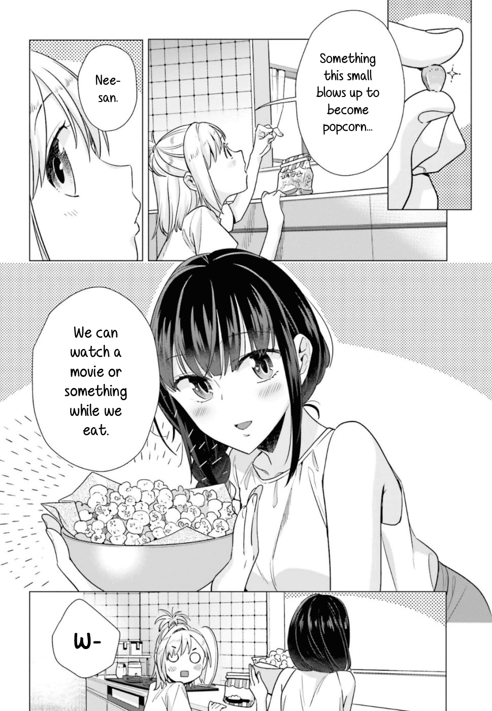 Shinmai Shimai no Futari Gohan Chapter 42.5 page 6 - Chapter 42.5: Extra: Enjoying a Rainy Day