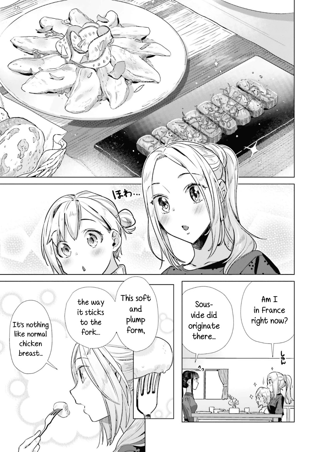 Shinmai Shimai no Futari Gohan Chapter 45 page 15 - Chapter 45: Sous-vide