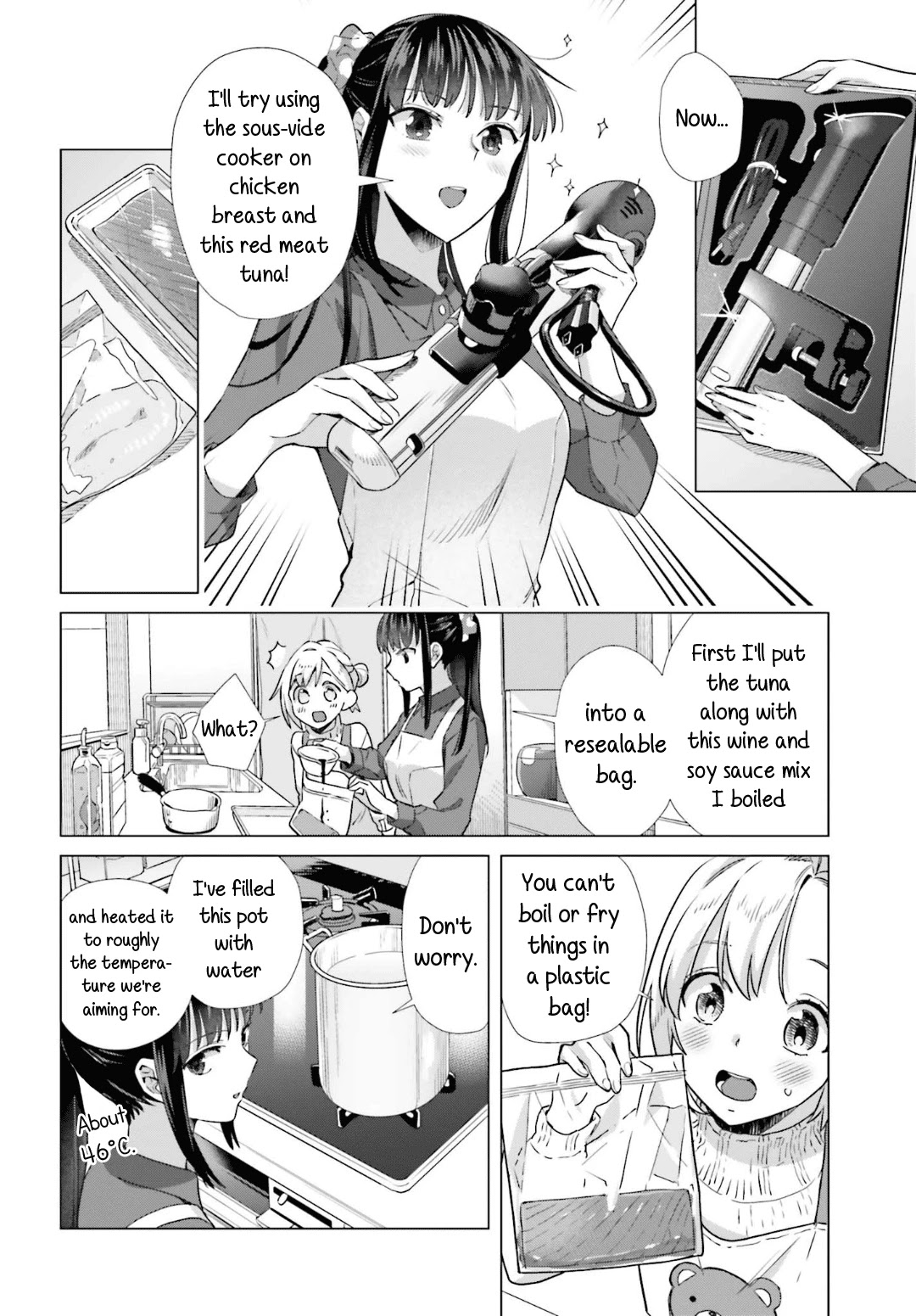 Shinmai Shimai no Futari Gohan Chapter 45 page 8 - Chapter 45: Sous-vide